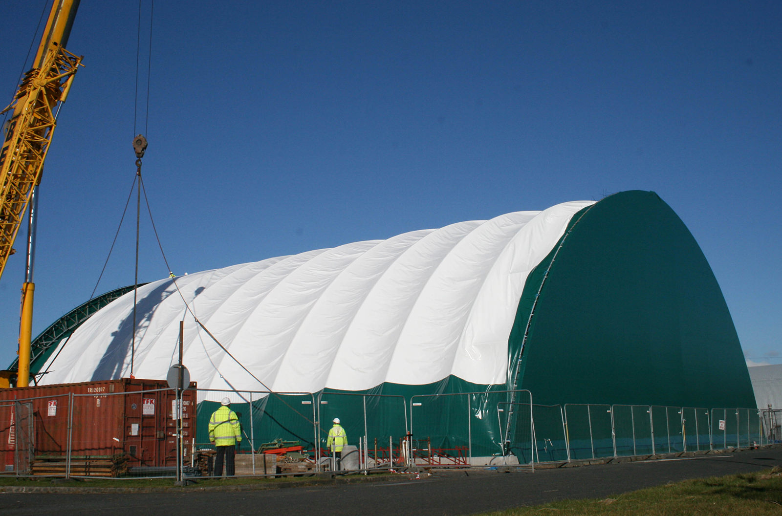 large pvc building cover