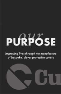 Cunninghams | Our Purpose Banner - Improving lives through the manufacture of bespoke, clever protective covers
