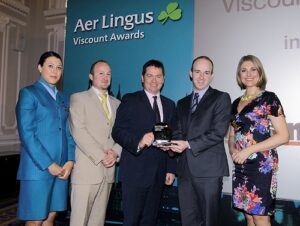 Cunningham Covers win Best Small Company of the Year 2012 at Aer Lingus Awards in London