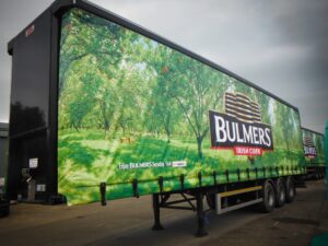 Bulmers Irish Cider Branded Curtainside Lorry