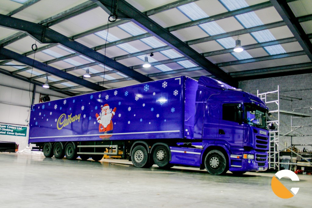 Cadbury's Branded Christmas Curtainside Lorry